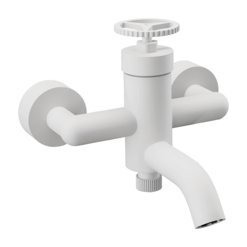 Смеситель для ванны Remer Chrono CH05BO настенный белый