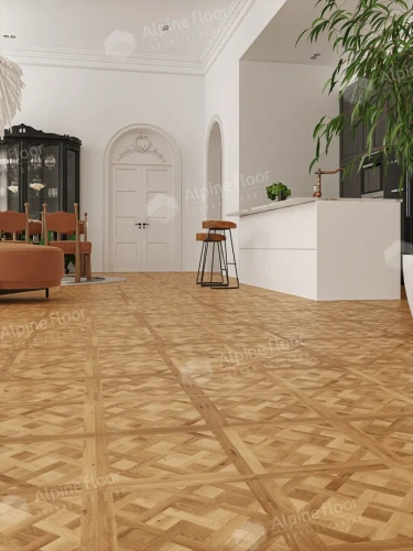 SPC ламинат Alpine Floor Parquet Sirocco ECO 25-2 PARQUET SIROCCO Лувр толщина 0.6 см 43 класс 595х595