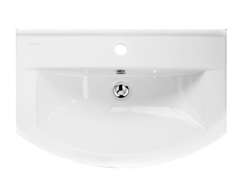 Раковина керамическая Sanita Luxe Best WB.FN/Best/65-C/WHT.G/S1 60х40 накладная цвет белый 1 отверстие под смеситель