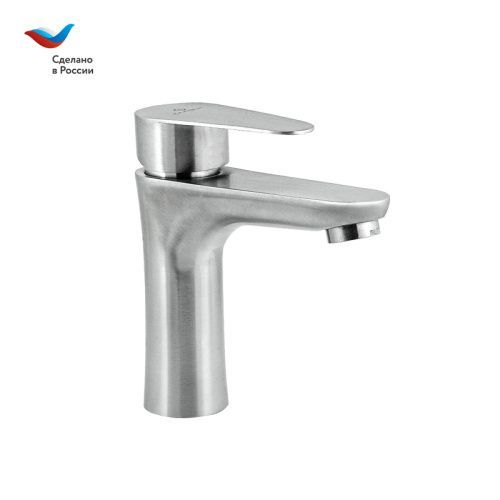 Смеситель Славен Сталь СЛ-ОД-Ж12 на раковину нержавеющая сталь