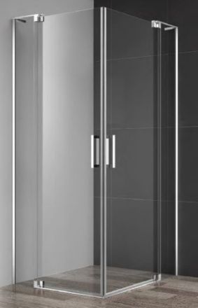 Душевой уголок Cezares SLIDER SLIDER-A-2-80/90-C-Cr 80х80 стекло прозрачное профиль хром без поддона