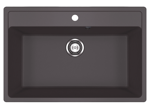 Кухонная мойка Ulgran Classic U-600-345 75х50 цвет коричневый