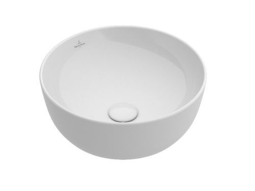 Раковина из сантехнического фарфора Villeroy Boch Artis 417943R1 40х40 накладная цвет белый без отверстий под смеситель
