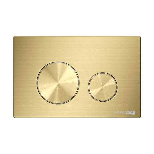Клавиша смыва механическая Wasserkraft MG02 цвет золото