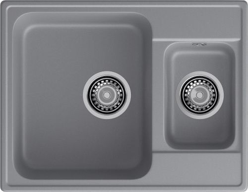Кухонная мойка Granfest Quarz 09 темно-серый 60х50 цвет серый поверхность матовая