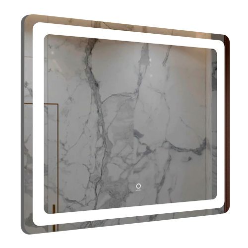 Зеркало с подсветкой и антизапотевателем Azario Dallas AZ-Z-044-1WHCS 80х70