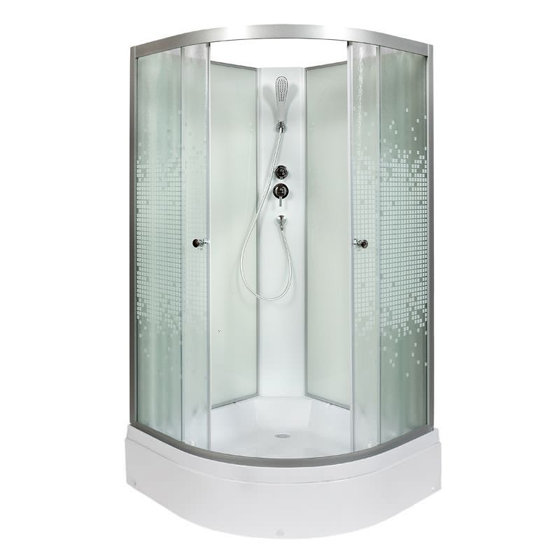 Душевая кабина AvaCan L710N 100х100 четверть круга без крыши ориентация универсальная