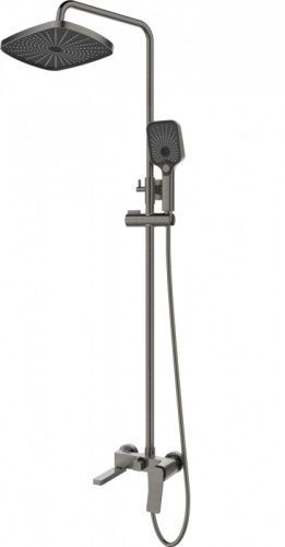 Душевая стойка Esbano GEMINI ESDSGEMI-DSGM настенная цвет оружейная сталь