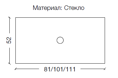 Столешница Armadi Art Lucido 853-080-GF 90х60 накладная цвет золото - фото 2