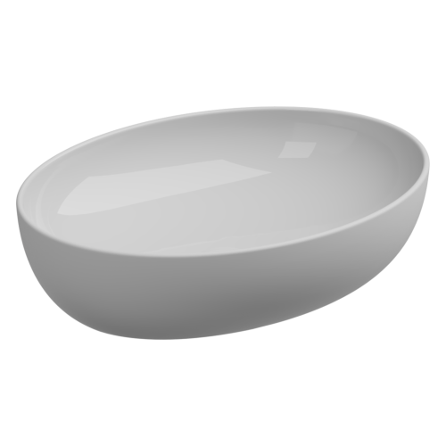 Раковина керамическая GSG Ceramic Design Easy EALAVOV55BI000/001 60х40 накладная цвет белый без отверстий под смеситель