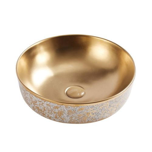 Раковина из сантехнического фарфора Melana 320364GSSt-805 40х40 накладная цвет белый без отверстий под смеситель