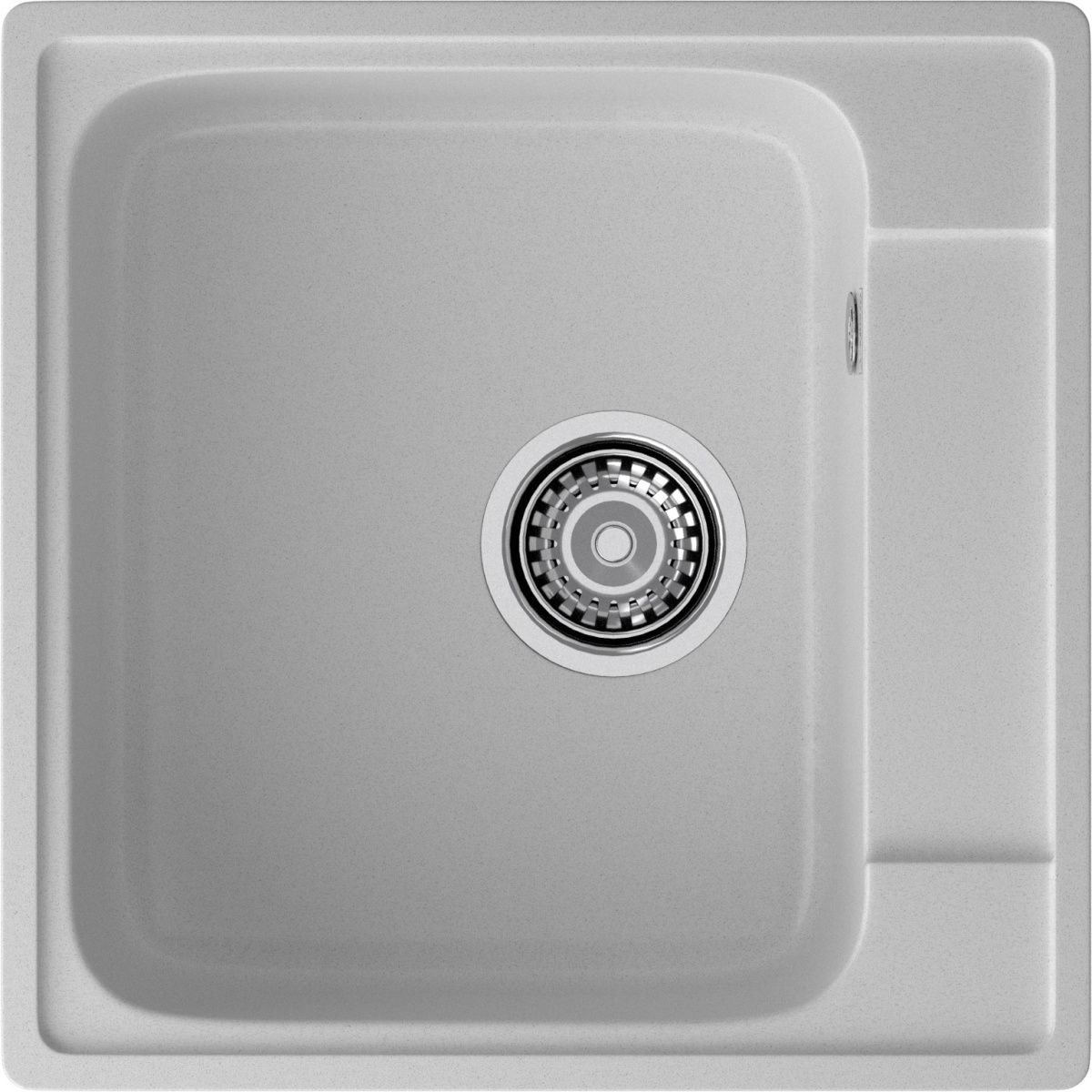 Кухонная мойка Granfest Quarz 48 серый 50х50 цвет серый поверхность матовая