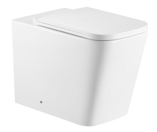 Унитаз приставной Iberica Blanca Toledo alto IB.TLA.334.1B1 белый с сиденьем микролифт безободковый смыв торнадо