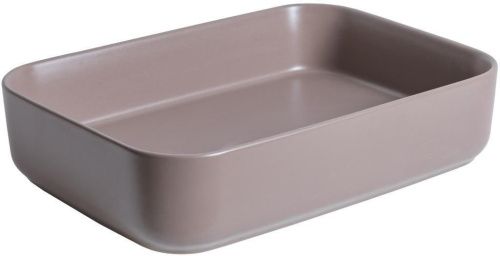 Раковина керамическая Allen Brau Fantasy 4.11021.TP 50х40 накладная цвет коричневый без отверстий под смеситель