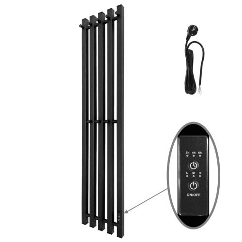 Полотенцесушитель электрический Маргроид Inaro профильный Inaro-12024-1081-9005R 25х120 черный