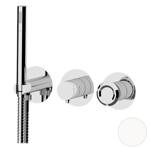 Смеситель для душа Remer Element ET97D3PBO встраиваемый в стену белый