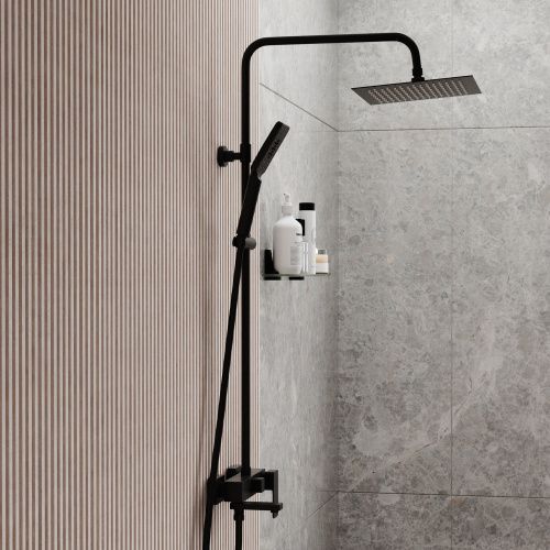 Душевая стойка Wasserkraft A27701 настенная цвет черный