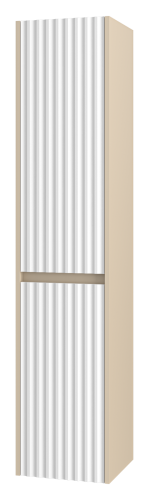 Шкаф-пенал Brevita Balaton BAL-05035-03Л 40х160 подвесной цвет белый/бежевый