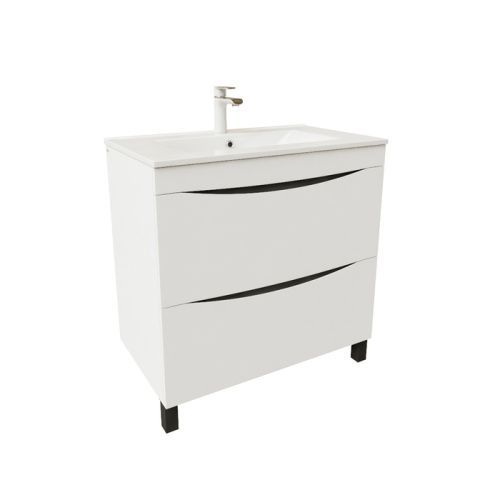 Тумба с раковиной Iddis Cloud CLO80WFi95K 80х50 напольная цвет белый