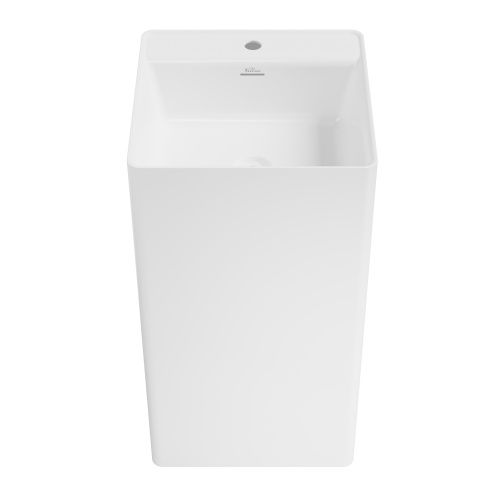 Раковина акриловая Wellsee Pure BY Wellsee 230714000 50х50 напольная цвет белый 1 отверстие под смеситель