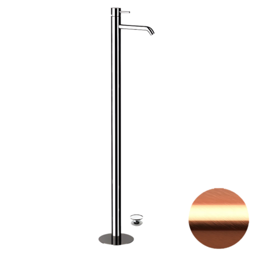 Смеситель для раковины Remer X Style X18RP напольный медь