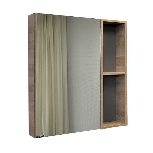 Зеркало-шкаф Comforty Дуэт 00-00009924CF 70х10 подвесной цвет коричневый