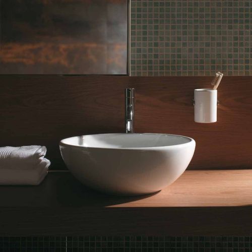 Раковина керамическая Globo Lavabi d'arredamento LAT41.BI 40 см накладная цвет белый без отверстий под смеситель