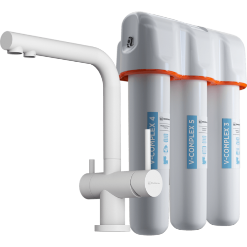 Смеситель для кухни Omoikiri Nagano-P 4054.8028P на мойку белый