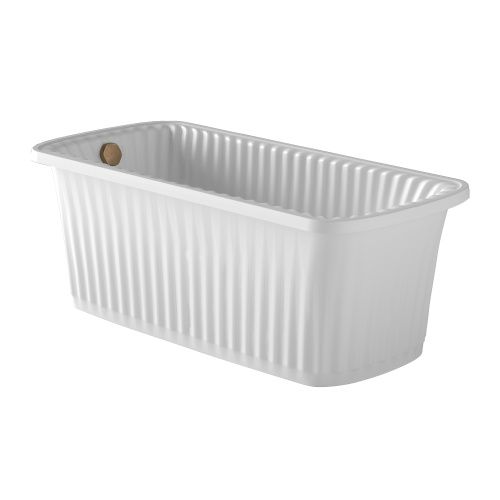 Ванна из искусственного камня Migliore OLIVIA PANELLO 24361 175х80 отдельностоящая прямоугольная с ножками