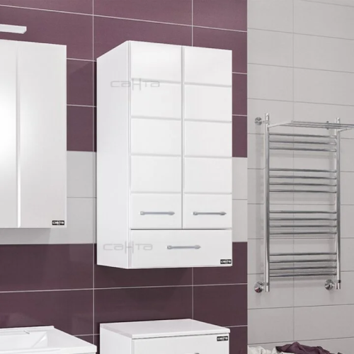 Шкаф СанТа Омега 407004 50х90 подвесной цвет белый