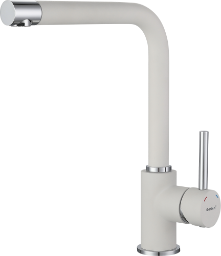 Смеситель для кухни Granfest 3651 иней на мойку белый