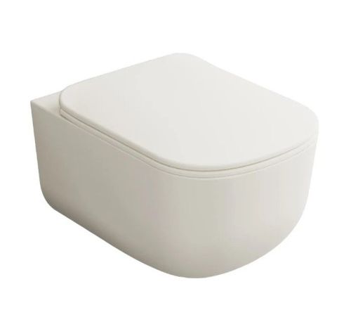 Унитаз подвесной CIELO Era ERVSK TL белый с сиденьем микролифт безободковый каскадный смыв