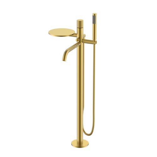 Смеситель Boheme Stick 129-MG.4 напольный золото