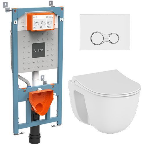 Комплект унитаз с инсталляцией и клавишей смыва Vitra S40 9860B003-7200