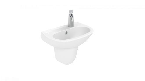 Раковина из сантехнического фарфора Creavit Trend TP030-00CB00E-0000 50х30 подвесная цвет белый 1 отверстие под смеситель