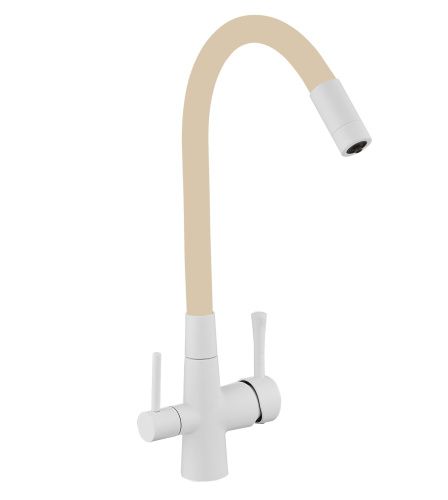 Смеситель для кухни Savol S-L1806W-12 на столешницу белый