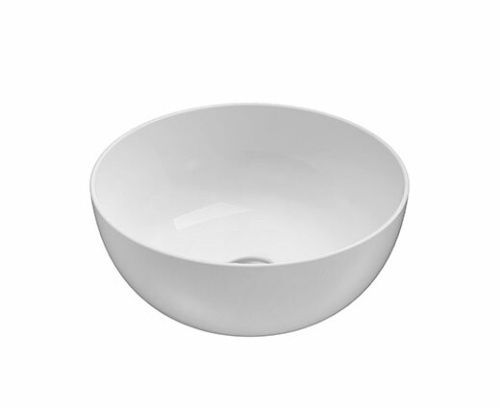 Раковина керамическая Globo T-EDGE B6T37BI 40х40 накладная цвет белый без отверстий под смеситель