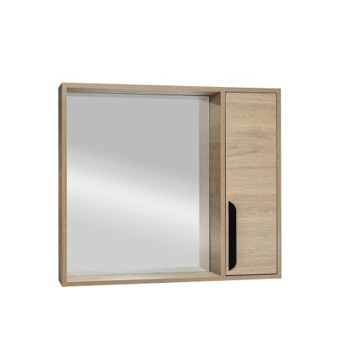 Зеркало-шкаф Viant КЕЛЬН VKEL80SD-ZSH 80х70 подвесной цвет белый/бежевый