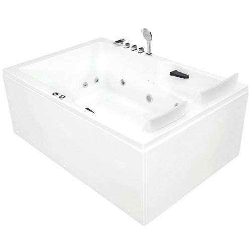 Ванна акриловая гидромассажная Gemy G9061 B L 181х121 пристенная прямоугольная с каркасом
