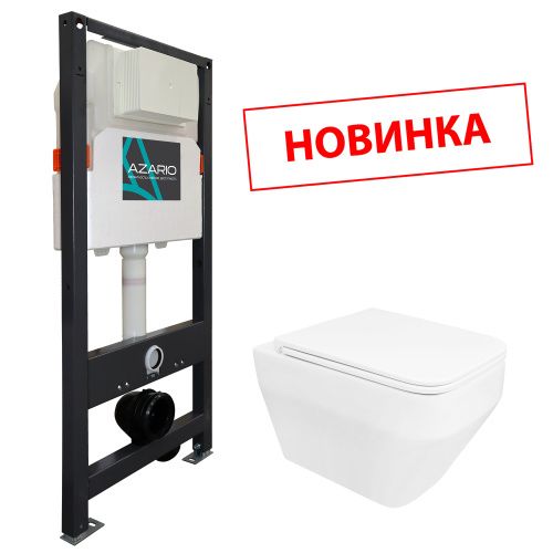 Комплект унитаз с инсталляцией  Azario  AZ-501A+AZ-0062