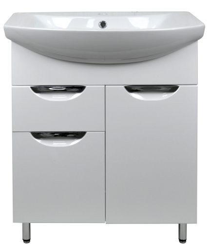 Тумба с раковиной Loranto Стиль CS00068935 70х30 напольная цвет белый