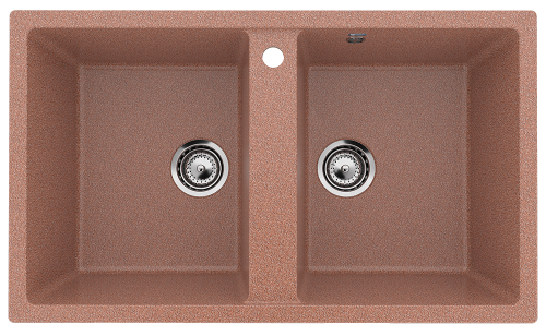 Кухонная мойка Ulgran Classic U-708-307 85х50 цвет коричневый