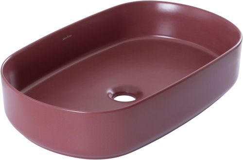 Раковина керамическая Allen Brau Fantasy 4.11022.BD 60х40 накладная цвет красный без отверстий под смеситель