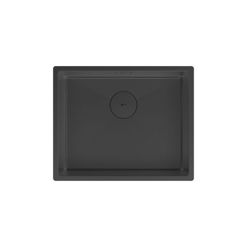 Кухонная мойка LeMark Olanga 540 9932128 55х45 цвет черный поверхность матовая