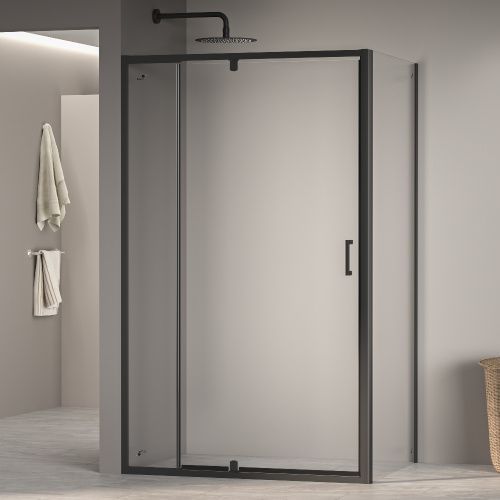 Душевой уголок RGW Passage 350807887-14 80х70 стекло прозрачное профиль черный без поддона