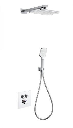 Душевая система Wonzon & Woghand WW-B4003-CR встраиваемая в стену цвет хром с термостатом