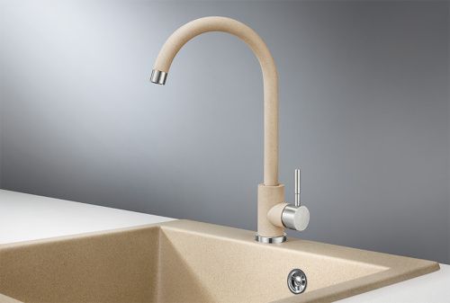 Смеситель для кухни Granula Standart ST-4031, ПЕСОК на мойку бежевый