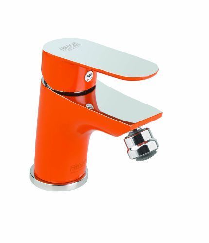 Смеситель Fiore 81OX8130 на биде хром/оранжевый