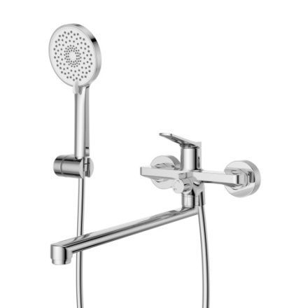 Смеситель BelBagno UNIQUE UNIQUE-VASM-L-CRM настенный хром