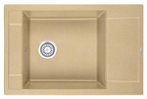Кухонная мойка Granula 7806, ПЕСОК 80х50 цвет бежевый поверхность матовая